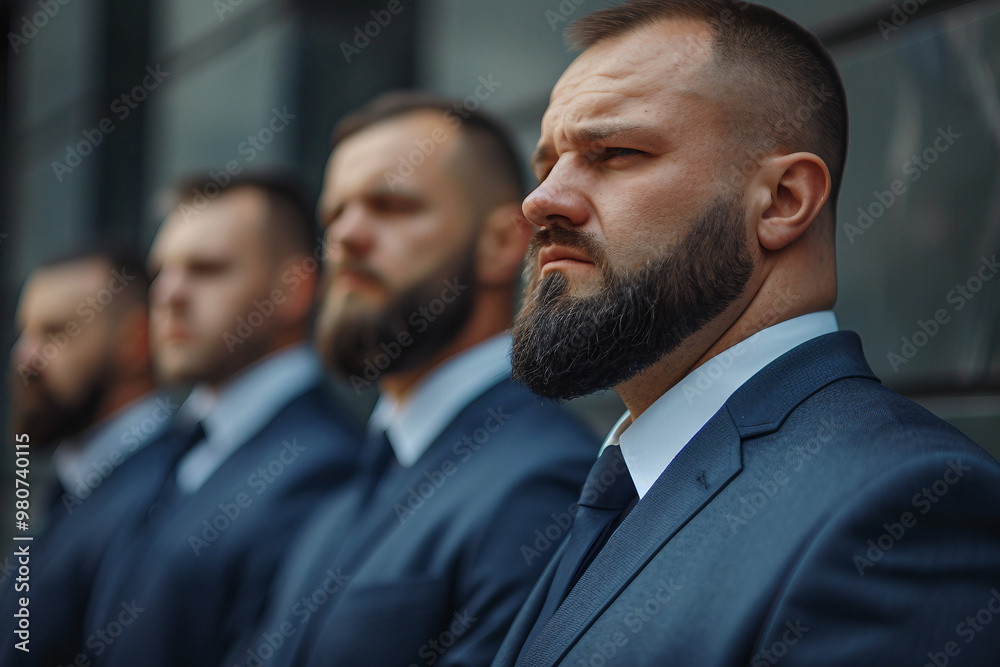 Secret service in black suits generative AI technology Secret service in black suits generative AI technology