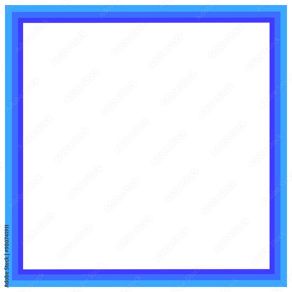 picture frame, frame isolated on white, picture frame isolated, Blue frame png, Blue frame on white, blue frame on blank, Blue frame sticker, png, square, square frame on blank, Square frame png
