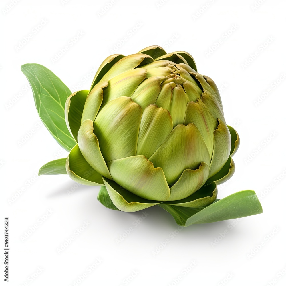 Obraz premium Artichoke isolated on white background.
