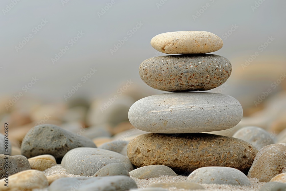 Zen garden meditation stone for concentration and relaxation Zen garden meditation stone for concentration and relaxation