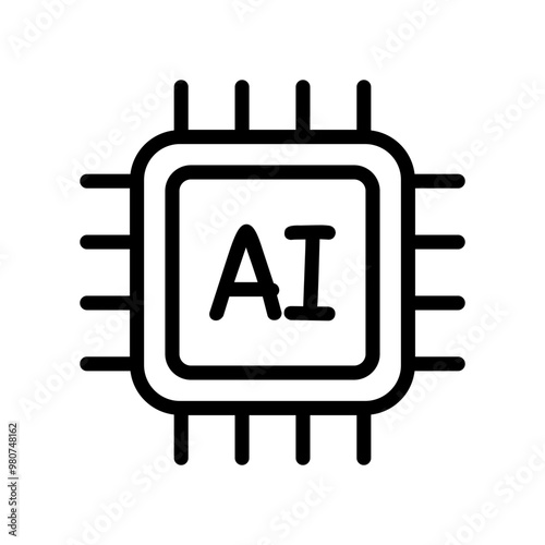 AI chip icon