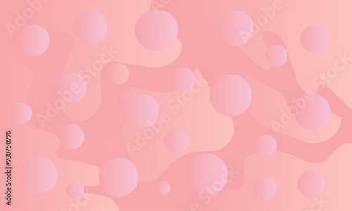 Modern abstract background design with soft circular pattern that gradients in pastel pink shades.