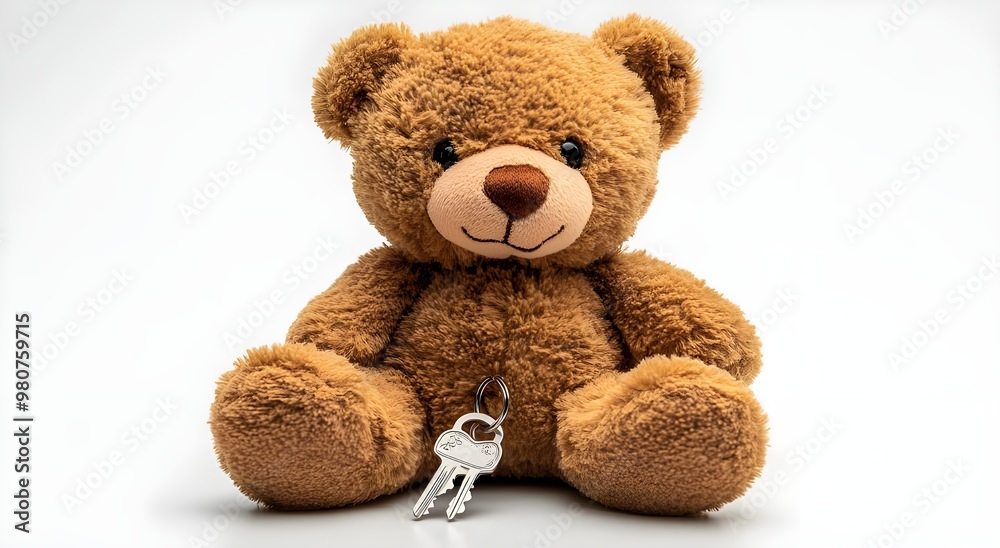 Obraz premium a teddy bear with a key