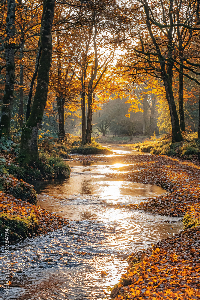 Fototapeta premium Serene Nature Landscape Wallpaper: High-Quality Scenic Backgrounds in Full HD