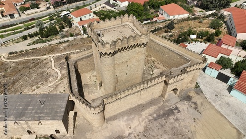 Ramana Castle was built in the 12th century during the Great Seljuk period. The castle is located in Sabuncu district of Baku. photo