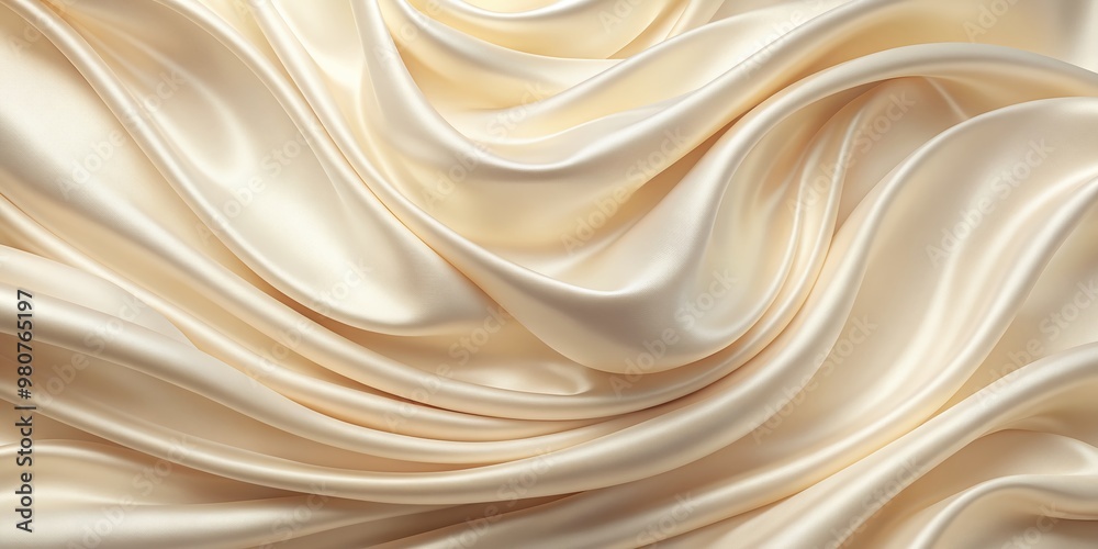 Soft and luxurious cream-colored silk texture features smooth, flowing lines, creating a serene and calming pastel-hued background perfect for wallpaper or design elements. Soft and luxurious cream-colored silk texture features smooth, flowing lines, creating a serene and calming pastel-hued background perfect for wallpaper or design elements.