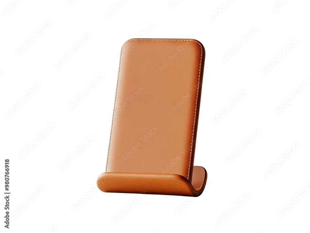 Stylish brown phone stand, perfect for desks and workspaces, offering convenience and modern design. Stylish brown phone stand, perfect for desks and workspaces, offering convenience and modern design.