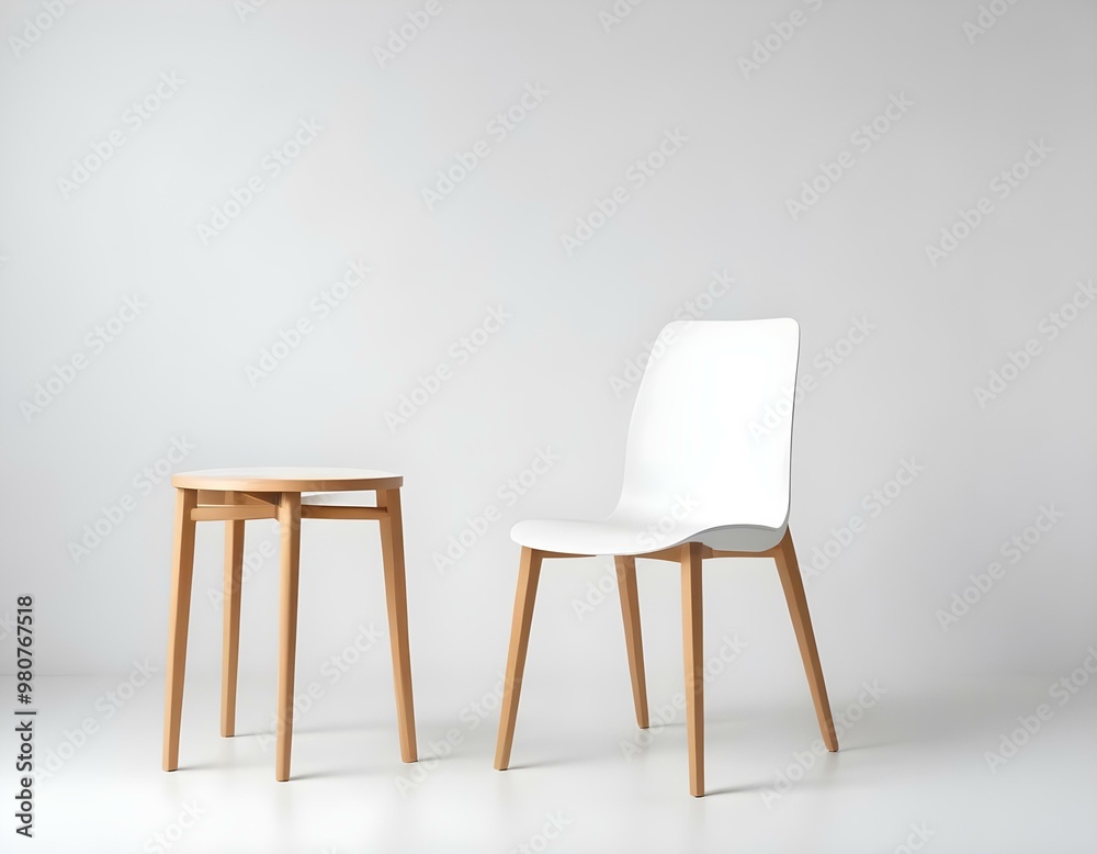 white chair in a room white chair in a room