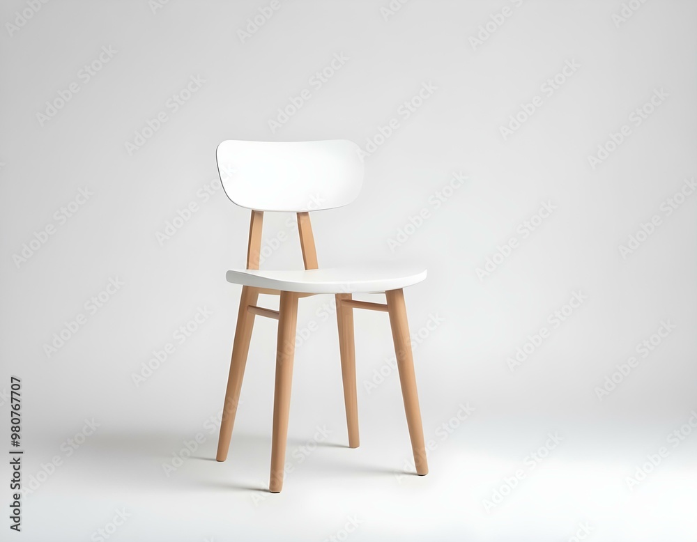 white chair on white background white chair on white background
