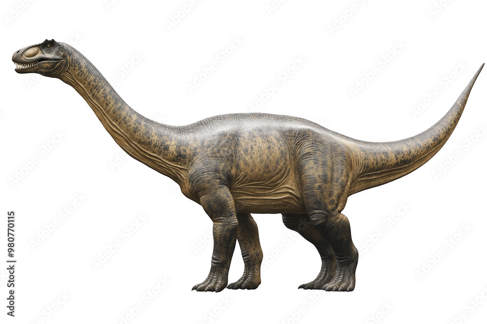 Obraz premium Dinosaur brontosaurus on transparent background