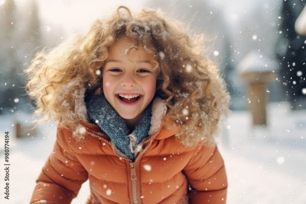 Snow laughing outdoors winter. Snow laughing outdoors winter.