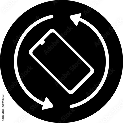 スマホ画面の自動回転機能のアイコン