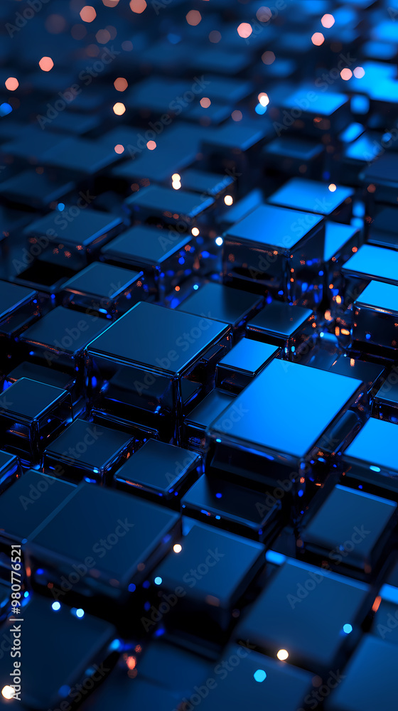 Obraz premium Future technological cube