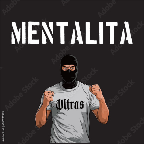 Ultras Hooligans Sticker Vector