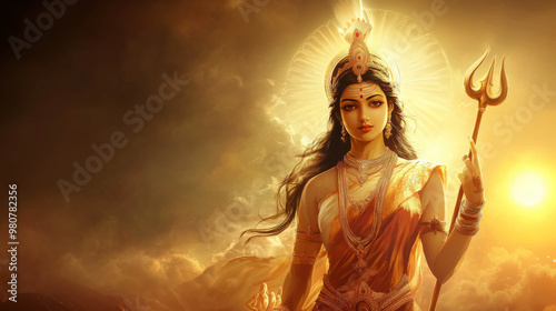 illustration of Goddess Parvati