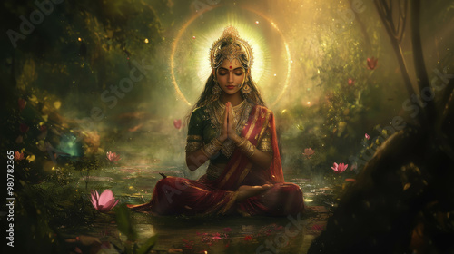 illustration of Goddess Parvati