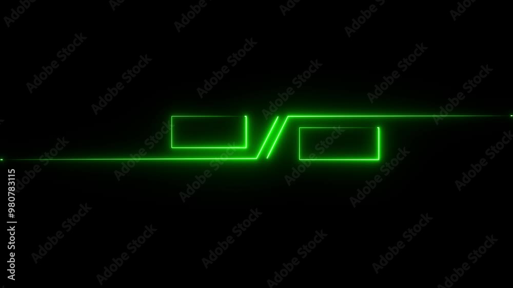Abstract vs icon isolated animation on background. Abstract vs icon isolated animation on background.