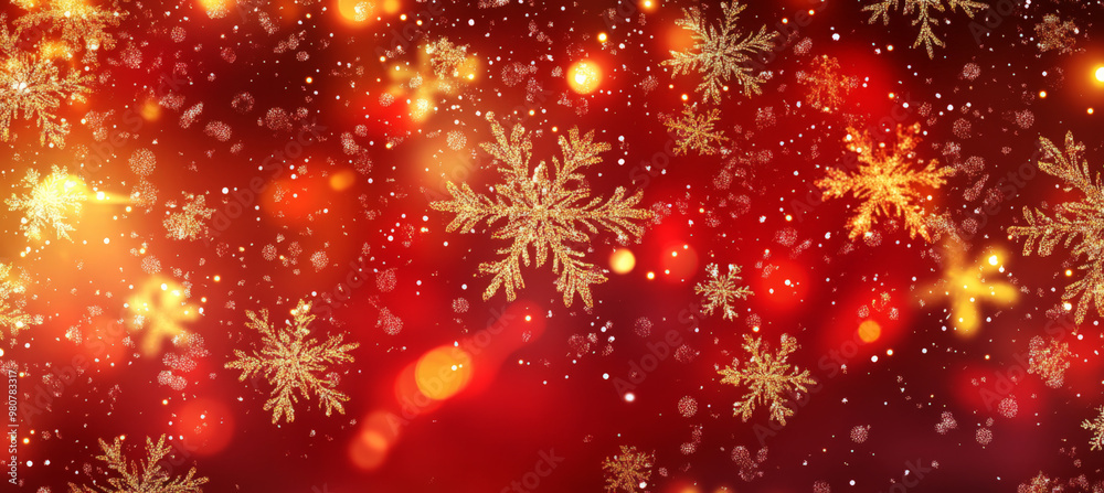 Abstract red and gold light bokeh background for Christmas or New year celebration concept design Abstract red and gold light bokeh background for Christmas or New year celebration concept design