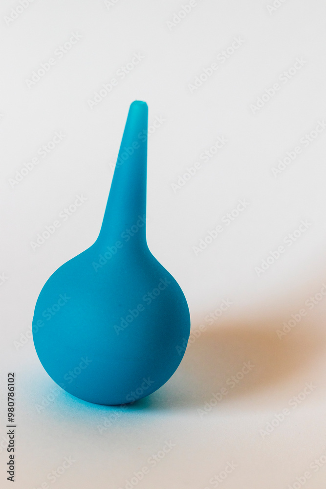 Close up shot of the enema on the white background. Healthcare Close up shot of the enema on the white background. Healthcare