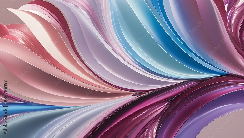 Naklejka premium Abstract shapes concept design background.