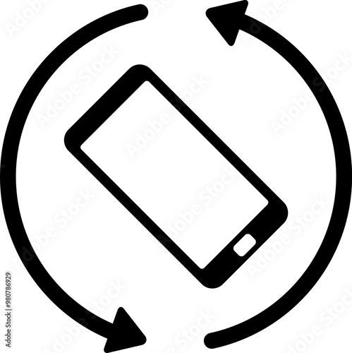 スマホ画面の自動回転機能のアイコン