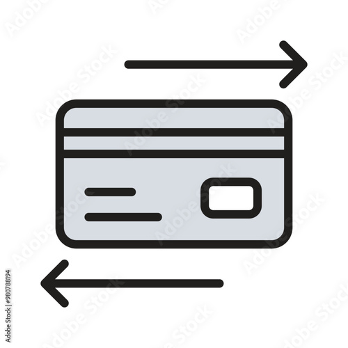 Ready to use icon for secure payment transfers