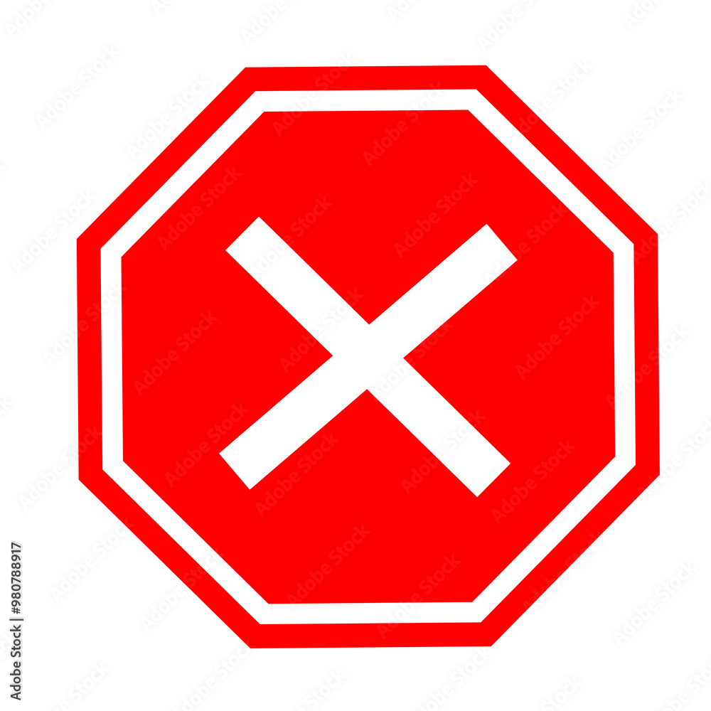 Obraz premium flat red check mark