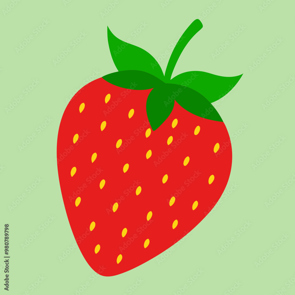 Obraz premium illustration of a strawberry