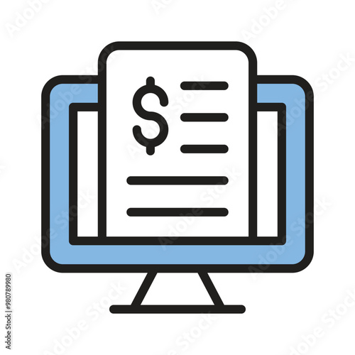 With this receipt icon manage transactions for clear purchase records