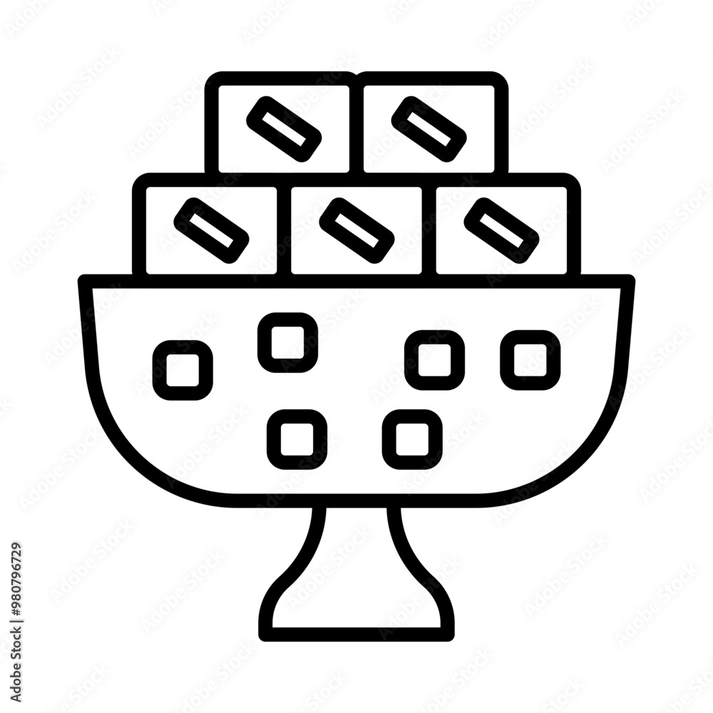 Fudge line icon