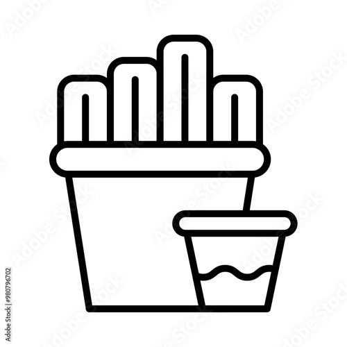 Churros line icon