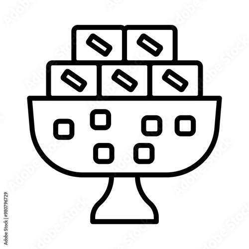 Fudge line icon