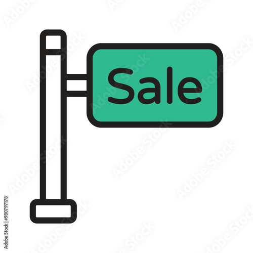 Sale board icon representing discounts and special offers