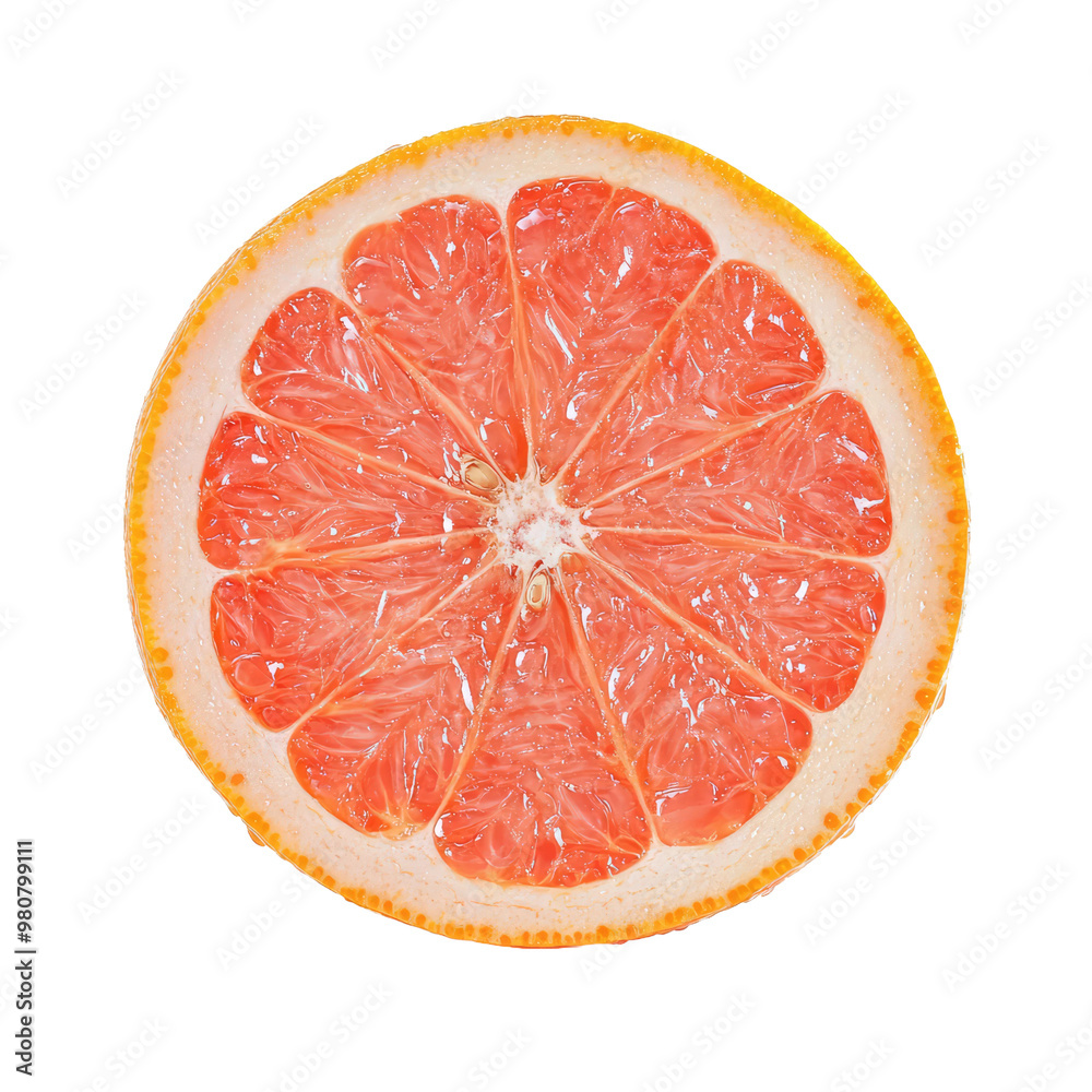 Juicy grapefruit slice Juicy grapefruit slice
