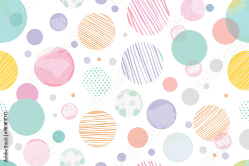 Geometric Circle Pattern abstract background ,Template Design , Vector and illustration