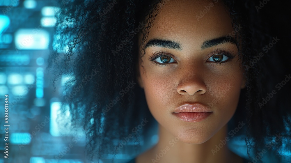 Young woman in sunlight. Young woman in sunlight.