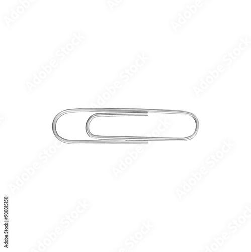 paper clip isolated transparent background