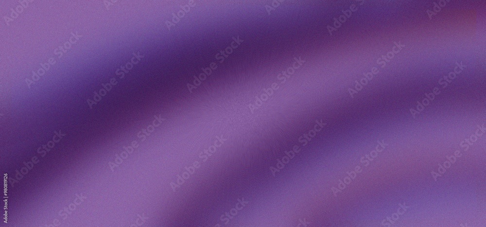 Fototapeta premium Abstract background with purple gradient, waves, grain, chromatic aberration, grunge noise, website banner design, copy space