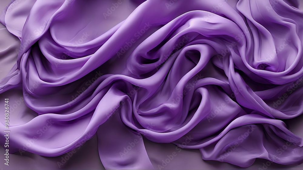 Obraz premium Purple Silk Waves
