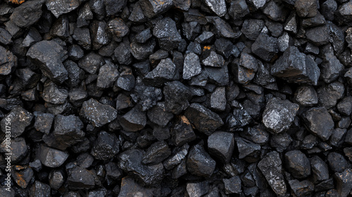 Wallpaper Mural Beautiful natural pattern formed by rough texture in black coal anthracite mining resource background Torontodigital.ca