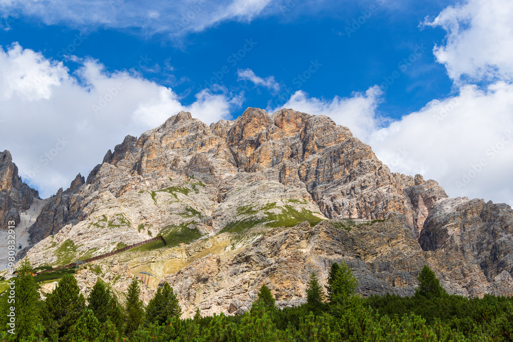 View from hiking near Cristallo mountain - Italy View from hiking near Cristallo mountain - Italy