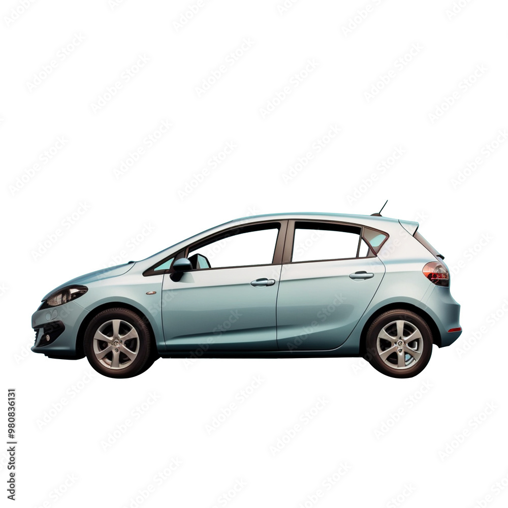 Hatchback car isolated on white background Hatchback car isolated on white background