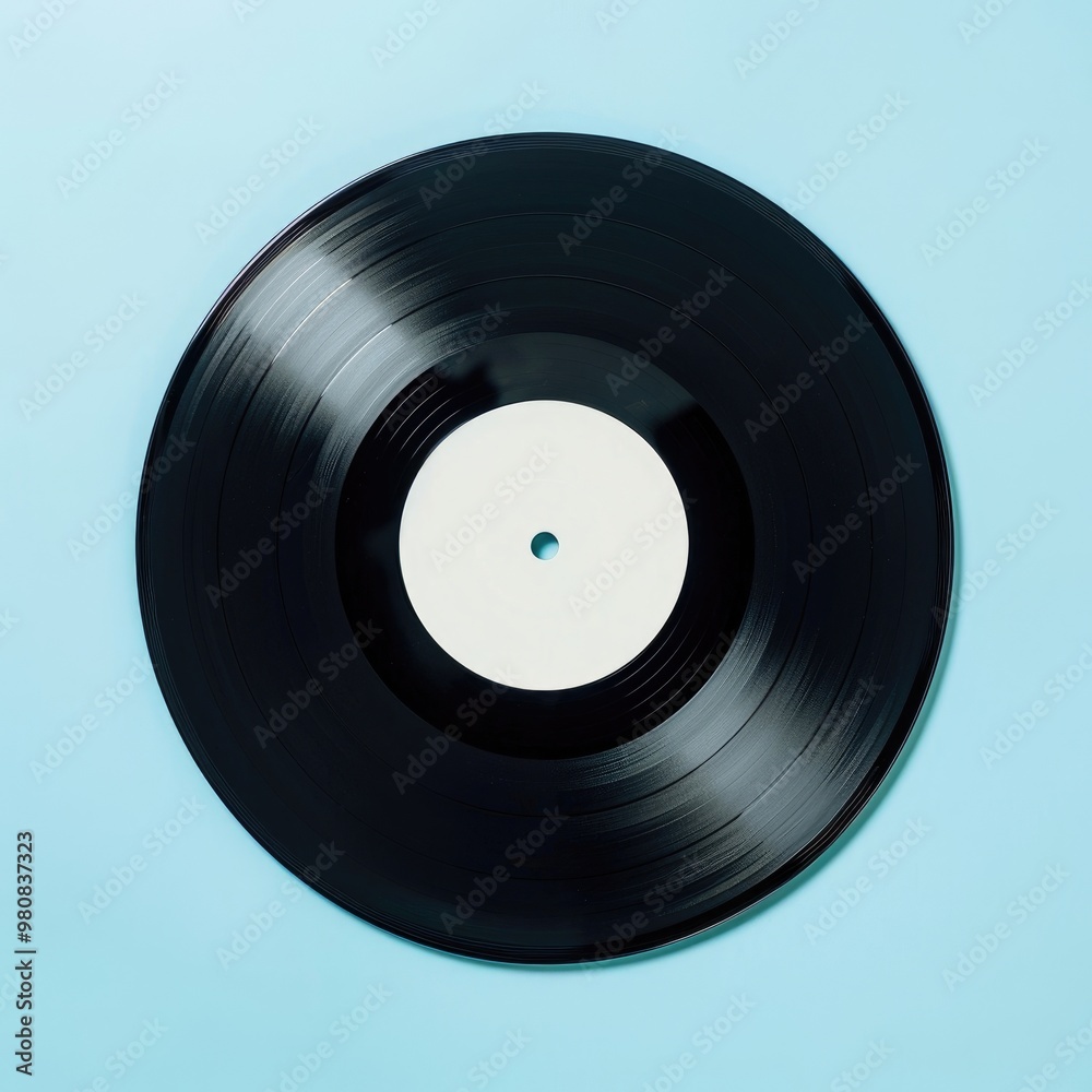 Obraz premium Vinyl disc gramophone technology turntable.