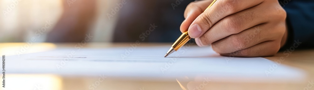 A successful venture capitalist writing a check to a startup company A successful venture capitalist writing a check to a startup company