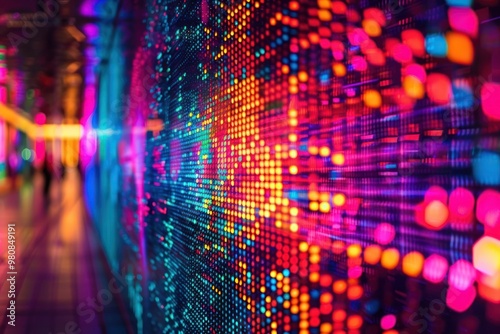 Wallpaper Mural Colorful cyber security electronics lighting hardware. Torontodigital.ca