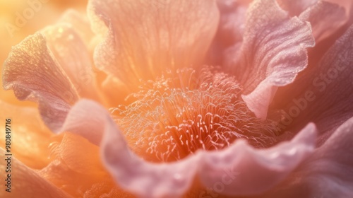 Delicate Pink Flower Petals in Soft Focus
