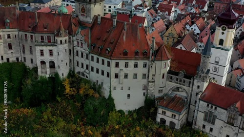 Aerial view of the town centre of Tuttlingen, Black Forest, Baar, Heuberg, Baden-Württemberg, Germany