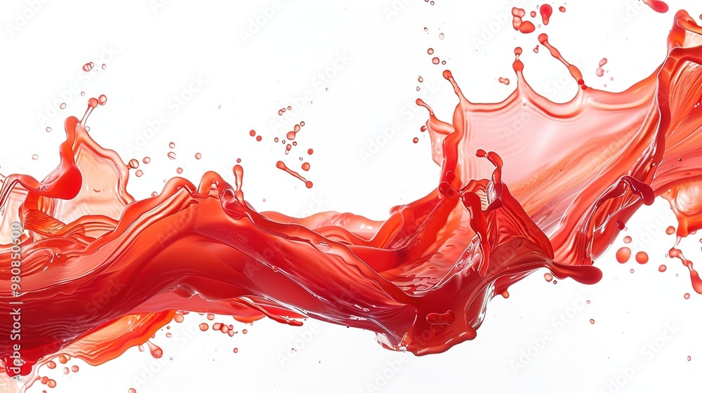 An isolated liquid image on a pristine white background. The liquid has a smooth and flowing texture. There are highlights and reflections that add a touch of elegance. The white background makes the An isolated liquid image on a pristine white background. The liquid has a smooth and flowing texture. There are highlights and reflections that add a touch of elegance. The white background makes the