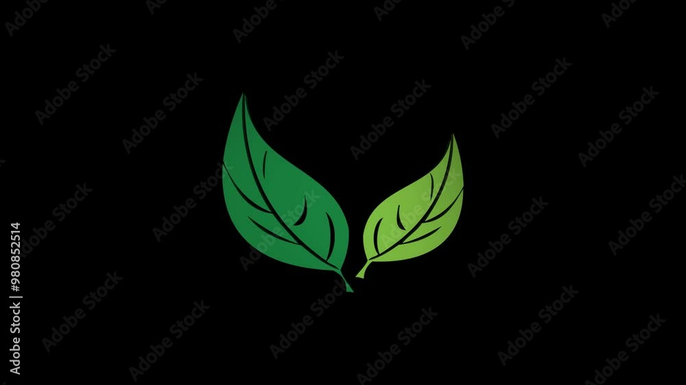 3d Abstract Green Leaves Logo / Symbol Spinning and Rotating on Transparent Background. Seamless Loop Isolated 4K Video. 3d Abstract Green Leaves Logo / Symbol Spinning and Rotating on Transparent Background. Seamless Loop Isolated 4K Video.