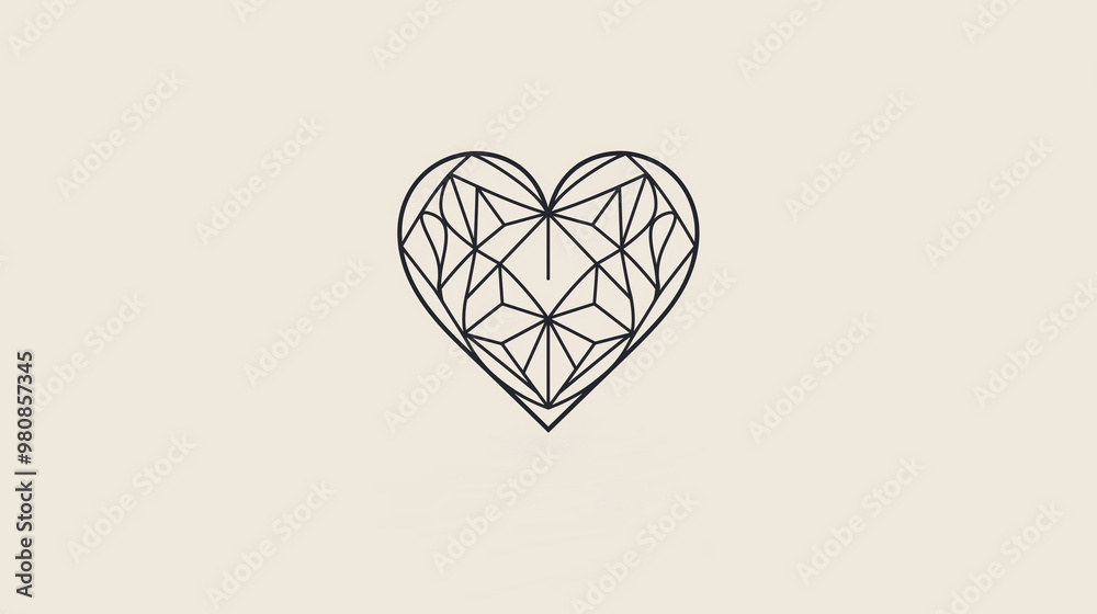 A minimalist line art illustration of a heart. The design incorporates neutral tones and is suitable for t-shirt printing or graphic design projects. A minimalist line art illustration of a heart. The design incorporates neutral tones and is suitable for t-shirt printing or graphic design projects.
